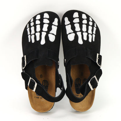 Skeleton Clogs with Black Straps