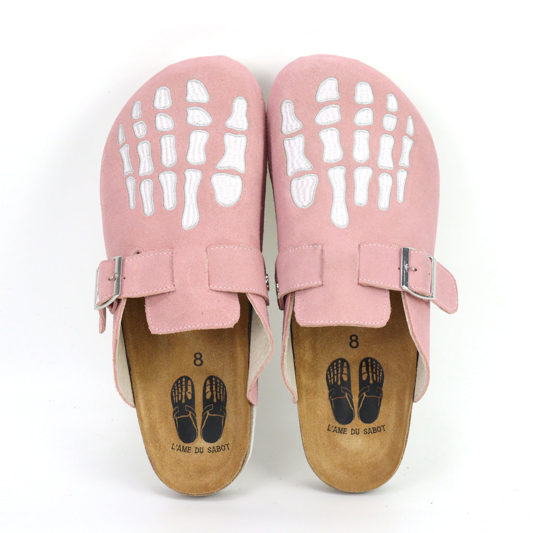 Mules Squelettes roses