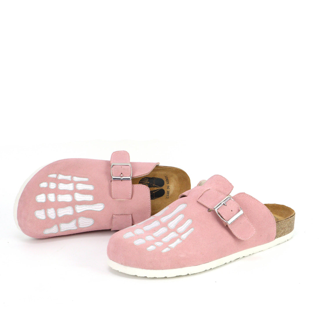Mules Squelettes roses